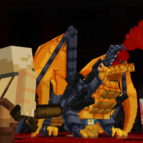 Screenshot of the Minecraft Bedrock Marketplace product Enchanted Dragons created by Enchanted.