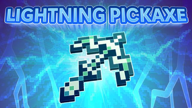 Thumbnail of the Minecraft Bedrock Marketplace product [MINES] Lightning Pickaxe created by Enchanted.