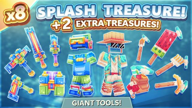 Thumbnail of the Minecraft Bedrock Marketplace product [OP SMP] 8x Splash Treasure [+2 FREE] created by Enchanted.