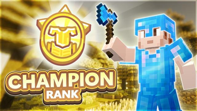 Thumbnail of the Minecraft Bedrock Marketplace product [OP SMP] Champion Rank [30 Days] created by Enchanted.