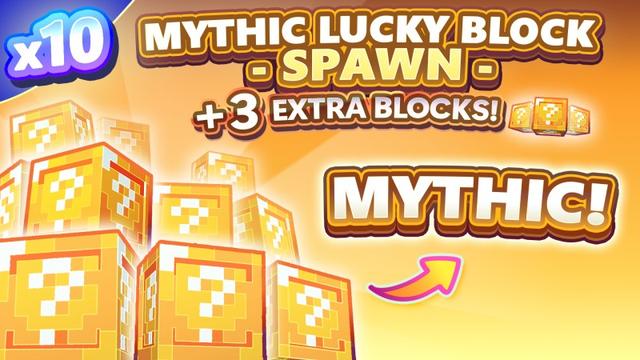 Thumbnail of the Minecraft Bedrock Marketplace product [STEAL A MOB] 10x Mythic Lucky Block Spawn created by Enchanted.