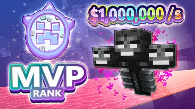 Thumbnail of the Minecraft Bedrock Marketplace product [STEAL A MOB] MVP Rank - 30 days created by Enchanted.