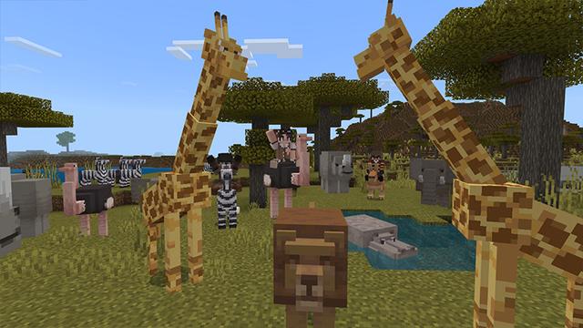 Screenshot of the Minecraft Bedrock Marketplace product Animals Add-On 1.0 Legend created by Endorah.