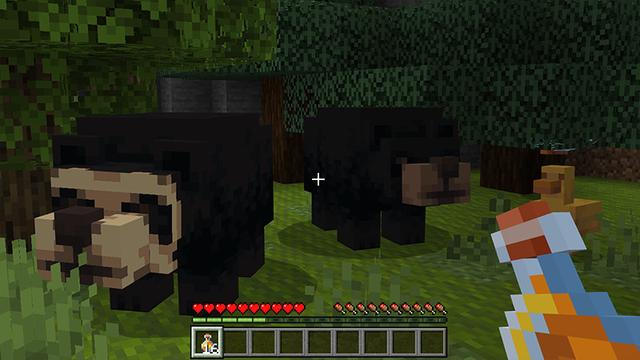 Screenshot of the Minecraft Bedrock Marketplace product Animals Add-On 1.0 Legend created by Endorah.