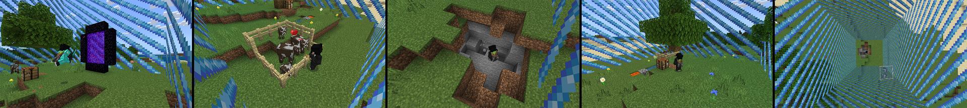Panorama of the Minecraft Bedrock Marketplace product Captive Survival created by Endorah.