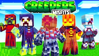 Thumbnail of the Minecraft Bedrock Marketplace product Creeper Misfits created by Endorah.