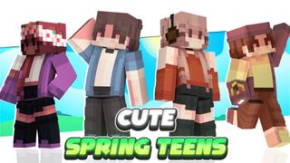 Thumbnail of the Minecraft Bedrock Marketplace product Cute Spring Teens created by Endorah.
