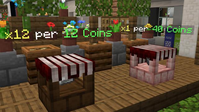 Screenshot of the Minecraft Bedrock Marketplace product Add-On Economia created by Endorah.