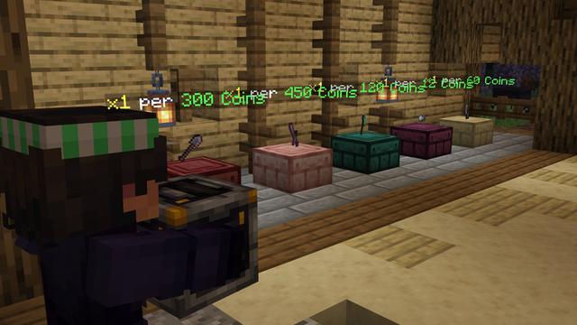 Screenshot of the Minecraft Bedrock Marketplace product Add-On Economia created by Endorah.