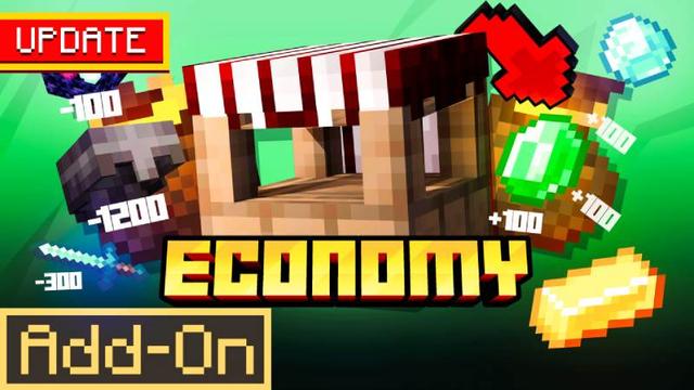 Thumbnail of the Minecraft Bedrock Marketplace product Add-On de Economía created by Endorah.