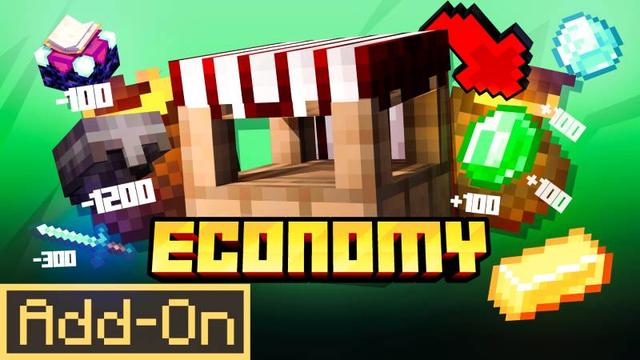 Thumbnail of the Minecraft Bedrock Marketplace product Economy Add-On created by Endorah.