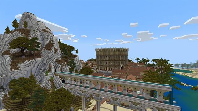 Screenshot of the Minecraft Bedrock Marketplace product Gladiator Village created by Endorah.