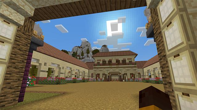 Screenshot of the Minecraft Bedrock Marketplace product Gladiator Village created by Endorah.