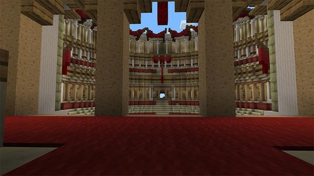 Screenshot of the Minecraft Bedrock Marketplace product Gladiator Village created by Endorah.