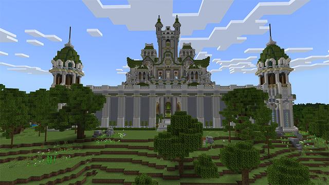 Screenshot of the Minecraft Bedrock Marketplace product Green Elf Castle created by Endorah.