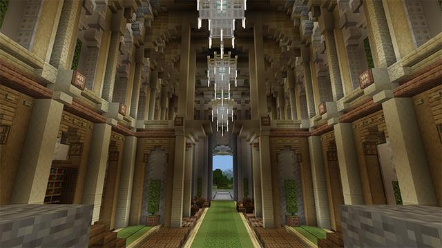 Screenshot of the Minecraft Bedrock Marketplace product Green Elf Castle created by Endorah.