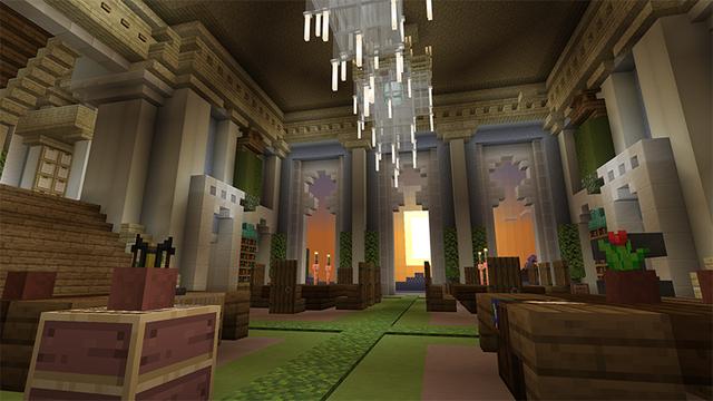 Screenshot of the Minecraft Bedrock Marketplace product Green Elf Castle created by Endorah.