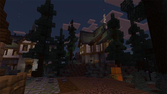Screenshot of the Minecraft Bedrock Marketplace product Halloween Manor created by Endorah.