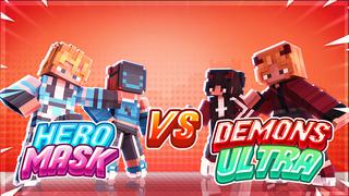 Thumbnail of the Minecraft Bedrock Marketplace product Hero Mask vs Demon ULTRA created by Endorah.