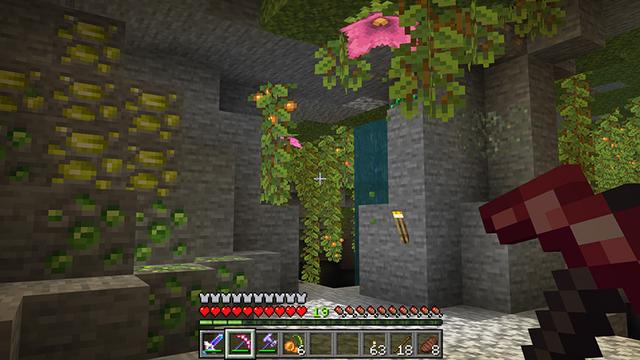 Screenshot of the Minecraft Bedrock Marketplace product More Ores + Tools Add-On created by Endorah.