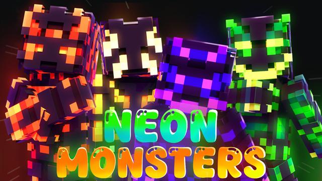 Thumbnail of the Minecraft Bedrock Marketplace product Neon Monsters created by Endorah.