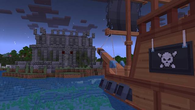 Screenshot of the Minecraft Bedrock Marketplace product Pirates Fantasy Dungeons Add-On created by Endorah.