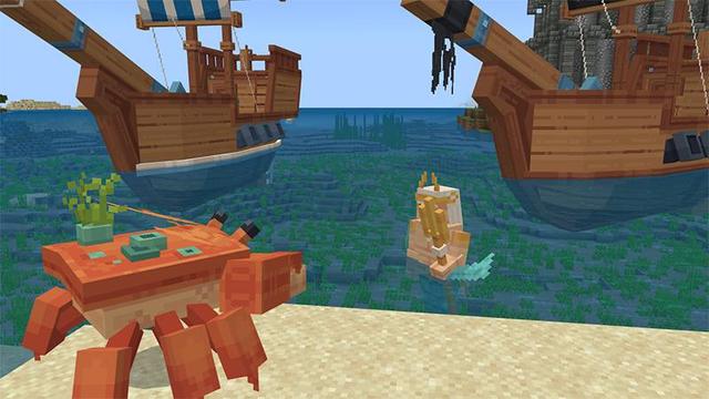 Screenshot of the Minecraft Bedrock Marketplace product Pirates Fantasy Dungeons Add-On created by Endorah.
