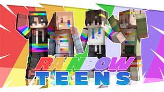 Thumbnail of the Minecraft Bedrock Marketplace product Rainbow Teens created by Endorah.