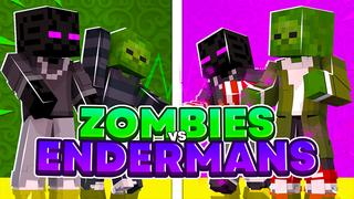 Thumbnail of the Minecraft Bedrock Marketplace product Zombies Vs Endermans created by Endorah.