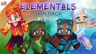 Thumbnail of the Minecraft Bedrock Marketplace product Elementals HD Skin Pack created by Eneija.