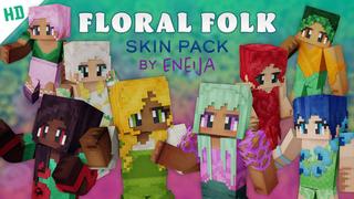 Thumbnail of the Minecraft Bedrock Marketplace product Floral Folk HD Skin Pack created by Eneija.