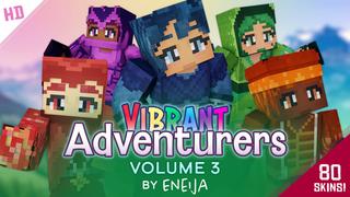 Thumbnail of the Minecraft Bedrock Marketplace product Vibrant Adventurers Volume 3 created by Eneija.