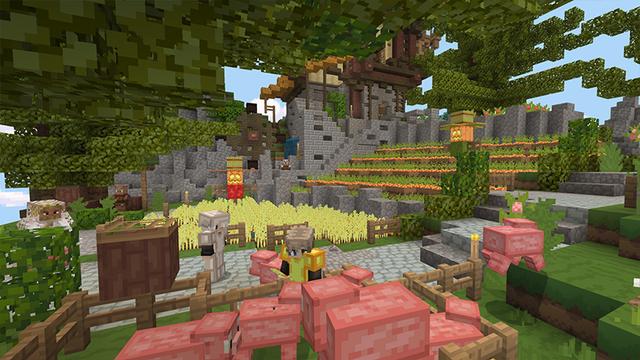 Screenshot of the Minecraft Bedrock Marketplace product Advanced Skyblock Mash-up created by Entity Builds.