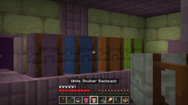 Screenshot of the Minecraft Bedrock Marketplace product Basic Backpacks Add-On created by Entity Builds.