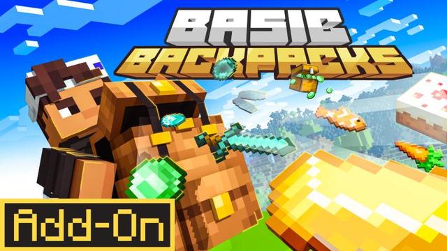Thumbnail of the Minecraft Bedrock Marketplace product Basic Backpacks Add-On created by Entity Builds.