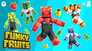 Thumbnail of the Minecraft Bedrock Marketplace product Funky Fruits created by Entity Builds.