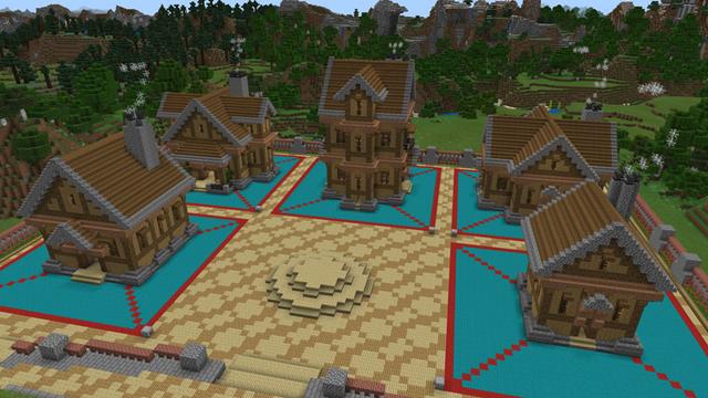Screenshot of the Minecraft Bedrock Marketplace product Learn to Build: Medieval created by Entity Builds.