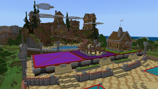Screenshot of the Minecraft Bedrock Marketplace product Learn to Build: Medieval created by Entity Builds.