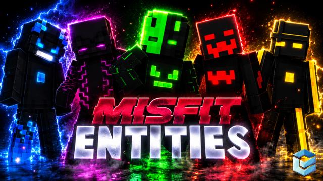Thumbnail of the Minecraft Bedrock Marketplace product Misfit Entities created by Entity Builds.