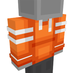 Thumbnail of the Minecraft Bedrock Marketplace product Orange Hoodie created by Entity Builds.