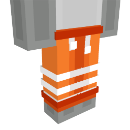 Thumbnail of the Minecraft Bedrock Marketplace product Orange Pants created by Entity Builds.