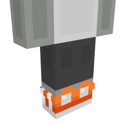 Thumbnail of the Minecraft Bedrock Marketplace product Orange Shoes created by Entity Builds.