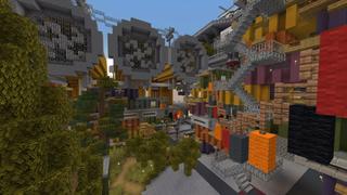 Screenshot of the Minecraft Bedrock Marketplace product Steelhome Survival created by Entity Builds.