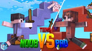 Thumbnail of the Minecraft Bedrock Marketplace product Teen Noob VS Pro created by Entity Builds.
