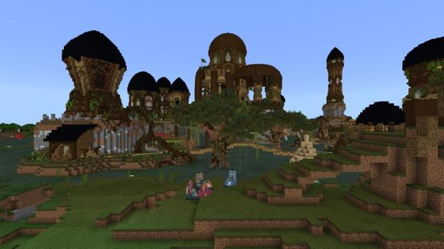 Screenshot of the Minecraft Bedrock Marketplace product Wetland Survival created by Entity Builds.