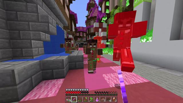 Screenshot of the Minecraft Bedrock Marketplace product A Nightmare in Candyworld created by Everbloom Games.