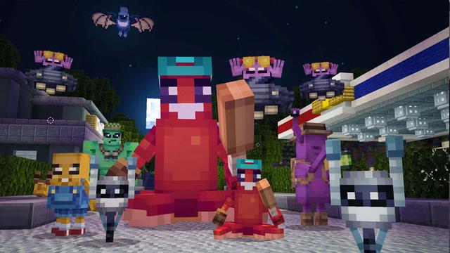 Screenshot of the Minecraft Bedrock Marketplace product Alien Abduction created by Everbloom Games.