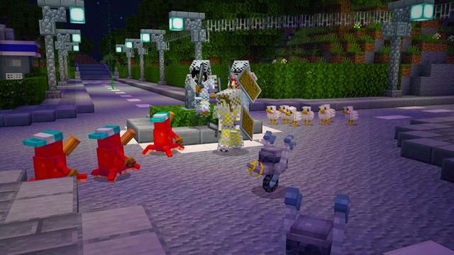 Screenshot of the Minecraft Bedrock Marketplace product Alien Abduction created by Everbloom Games.