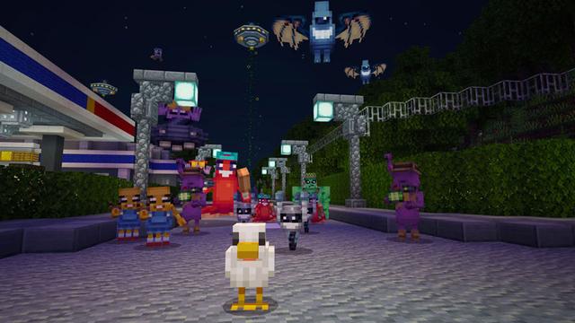 Screenshot of the Minecraft Bedrock Marketplace product Alien Abduction created by Everbloom Games.