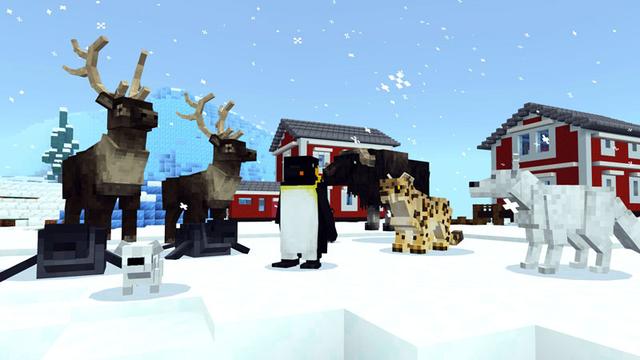 Screenshot of the Minecraft Bedrock Marketplace product Arctic Wildlife Explorers created by Everbloom Games.